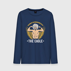 Лонгслив хлопковый мужской Khabib: The Eagle, цвет: тёмно-синий