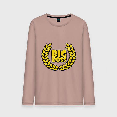 Мужской лонгслив Big Boss Лавры / Пыльно-розовый – фото 1