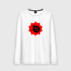 Лонгслив хлопковый мужской Serious Sam, цвет: белый