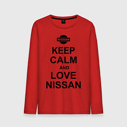 Мужской лонгслив Keep Calm & Love Nissan