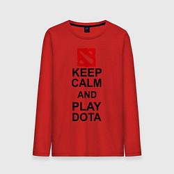 Мужской лонгслив Keep Calm & Play Dota