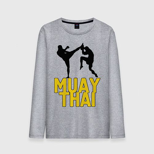 Мужской лонгслив Muay Thai / Меланж – фото 1
