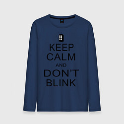 Мужской лонгслив Keep Calm & Don't Blink