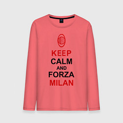 Мужской лонгслив Keep Calm & Forza Milan