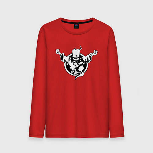 Мужской лонгслив Thunderdome logo / Красный – фото 1