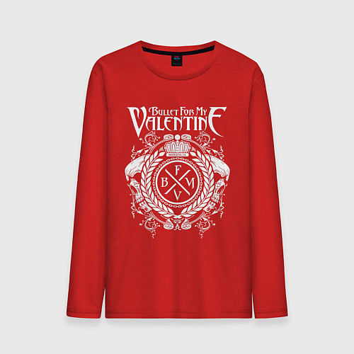 Мужской лонгслив Bullet For My Valentine / Красный – фото 1