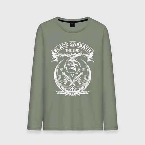 Мужской лонгслив Black Sabbath: The End / Авокадо – фото 1