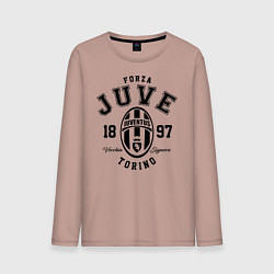 Лонгслив хлопковый мужской Forza Juve 1897: Torino, цвет: пыльно-розовый