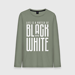 Лонгслив хлопковый мужской Juventus: Black & White, цвет: авокадо