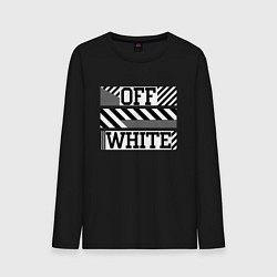 Лонгслив хлопковый мужской Off-White: TV цвета черный — фото 1