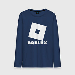Лонгслив хлопковый мужской ROBLOX, цвет: тёмно-синий