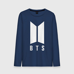 Лонгслив хлопковый мужской BTS J-HOPE, цвет: тёмно-синий