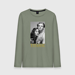 Лонгслив хлопковый мужской Titanic: Jack & Rose, цвет: авокадо