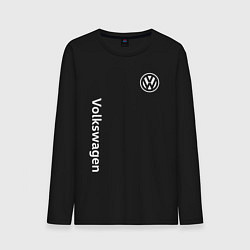 Лонгслив хлопковый мужской VOLKSWAGEN, цвет: черный