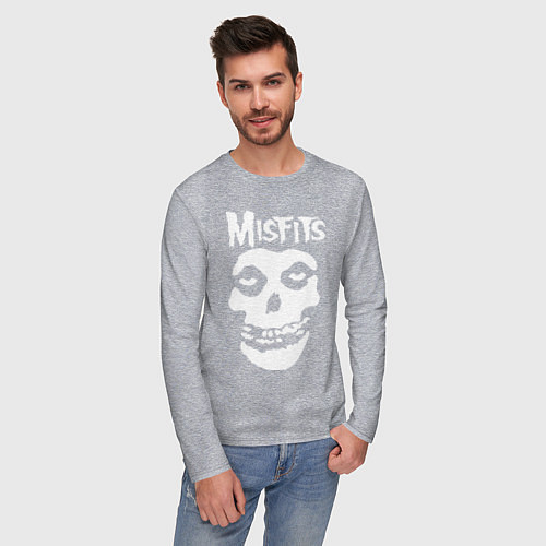 Мужской лонгслив Misfits / Меланж – фото 3