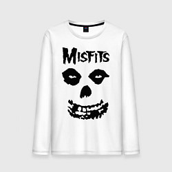 Лонгслив хлопковый мужской Misfits Face, цвет: белый