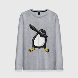 Лонгслив хлопковый мужской DAB Pinguin, цвет: меланж