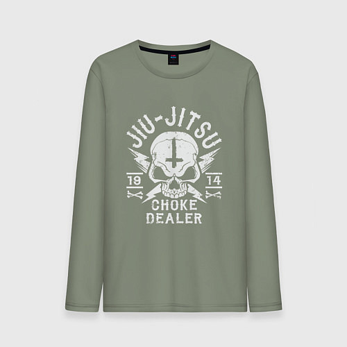 Мужской лонгслив Jiu Jitsu / Авокадо – фото 1