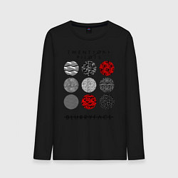 Лонгслив хлопковый мужской TOP: Blurryface, цвет: черный