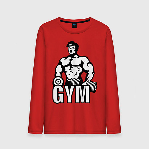 Мужской лонгслив Gym Men's / Красный – фото 1