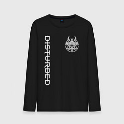 Лонгслив хлопковый мужской DISTURBED, цвет: черный
