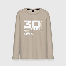 Лонгслив хлопковый мужской 30 SECONDS TO MARS, цвет: миндальный