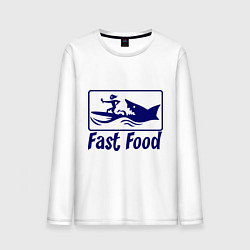 Мужской лонгслив Shark fast food