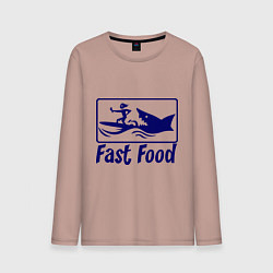 Мужской лонгслив Shark fast food