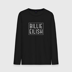 Лонгслив хлопковый мужской Billie Eilish цвета черный — фото 1