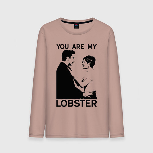 Мужской лонгслив You are My Lobster / Пыльно-розовый – фото 1