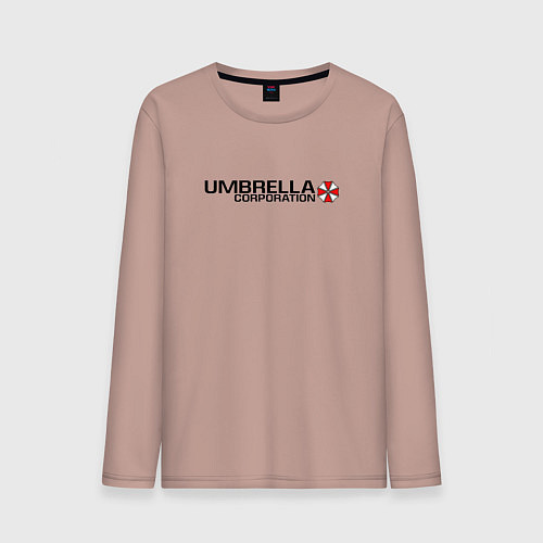 Мужской лонгслив UMBRELLA CORP / Пыльно-розовый – фото 1