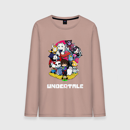 Мужской лонгслив UNDERTALE / Пыльно-розовый – фото 1