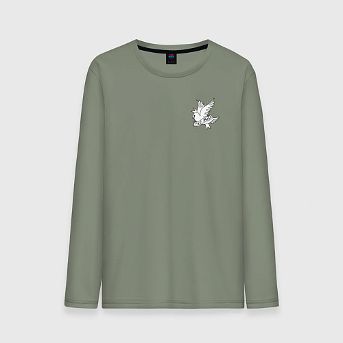 Мужской лонгслив LIL PEEP НА СПИНЕ / Авокадо – фото 1