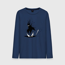 Лонгслив хлопковый мужской Hollow Knight, цвет: тёмно-синий