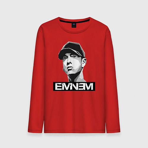 Мужской лонгслив Eminem / Красный – фото 1