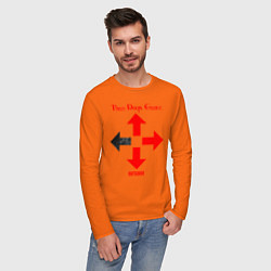 Лонгслив хлопковый мужской Three Days Grace цвета оранжевый — фото 2