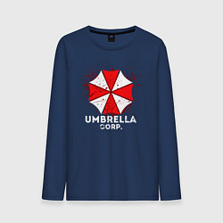 Лонгслив хлопковый мужской UMBRELLA CORP, цвет: тёмно-синий