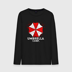 Лонгслив хлопковый мужской UMBRELLA CORP, цвет: черный