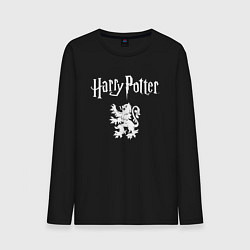 Лонгслив хлопковый мужской Гарри Поттер цвета черный — фото 1