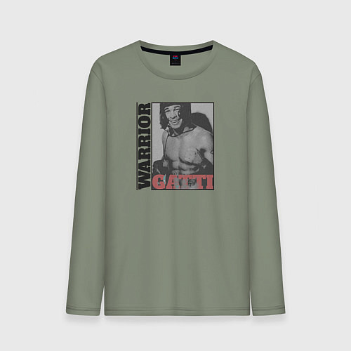 Мужской лонгслив Warrior Gatti / Авокадо – фото 1