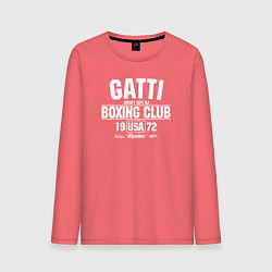 Лонгслив хлопковый мужской Gatti Boxing Club, цвет: коралловый