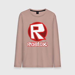 Лонгслив хлопковый мужской ROBLOX, цвет: пыльно-розовый