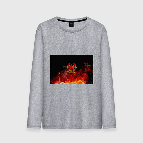 Мужской лонгслив Войска связи / Меланж – фото 1