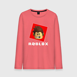 Лонгслив хлопковый мужской ROBLOX, цвет: коралловый