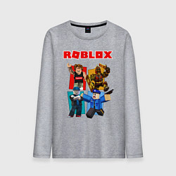 Лонгслив хлопковый мужской ROBLOX, цвет: меланж