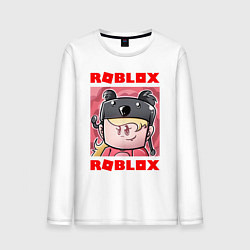 Лонгслив хлопковый мужской ROBLOX, цвет: белый