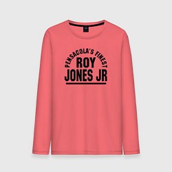 Лонгслив хлопковый мужской Roy Jones Jr, цвет: коралловый