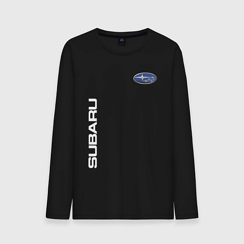 Мужской лонгслив SUBARU / Черный – фото 1