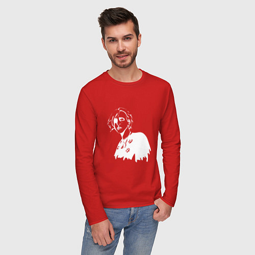 Мужской лонгслив PYROKINESIS / Красный – фото 3