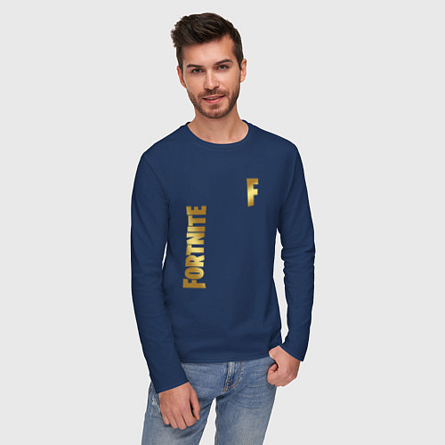 Мужской лонгслив FORTNITE 2 СЕЗОН ГЛАВА 2 / Тёмно-синий – фото 3